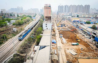 建设路快速化改造施工繁忙